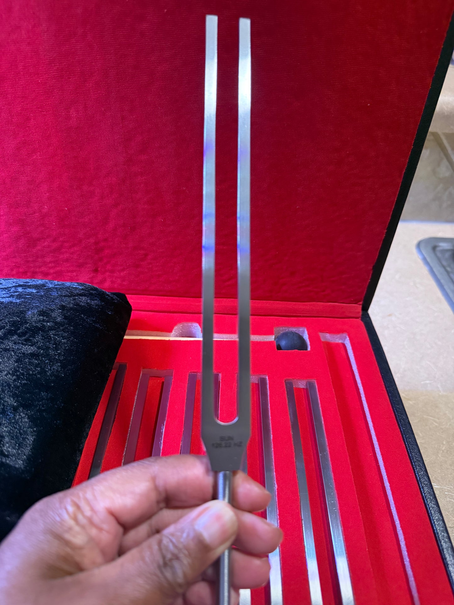 SACRED TONES™ Resonance Forks — 12-Piece Stainless Steel Planetary Set (Unweighted)
