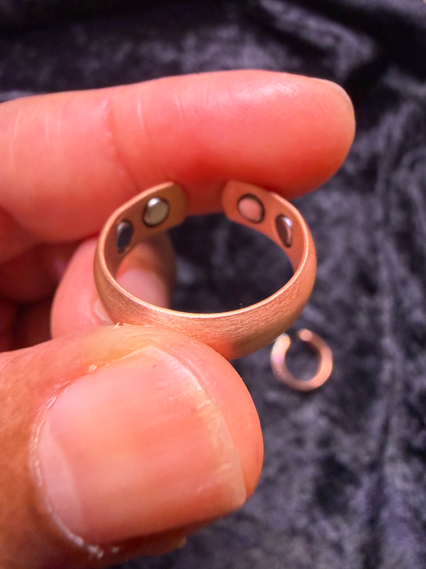 Sacred Tea Copper Magnetic Rings (band style)