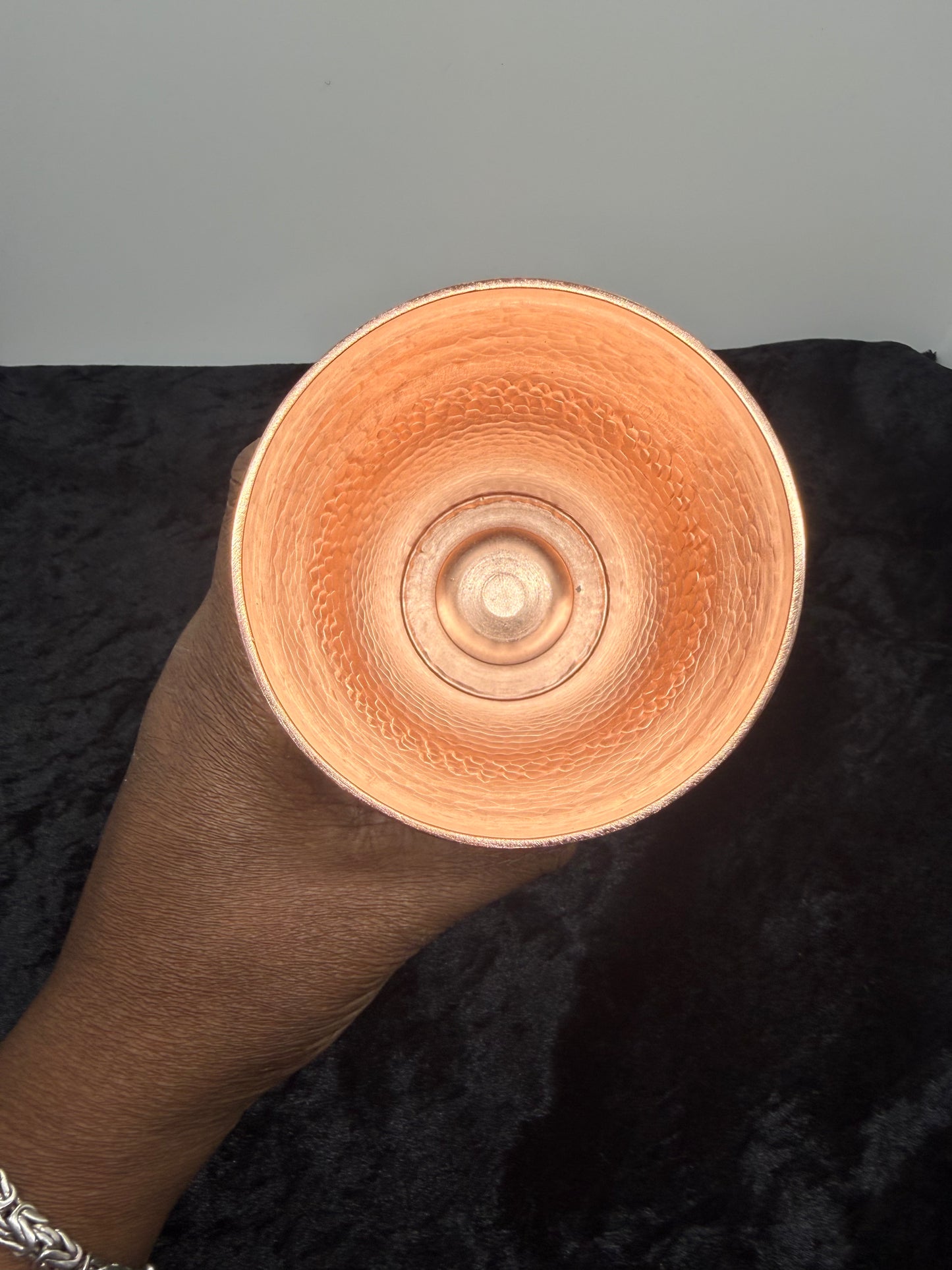 Pure Copper Hammered Style Cup | 16 oz