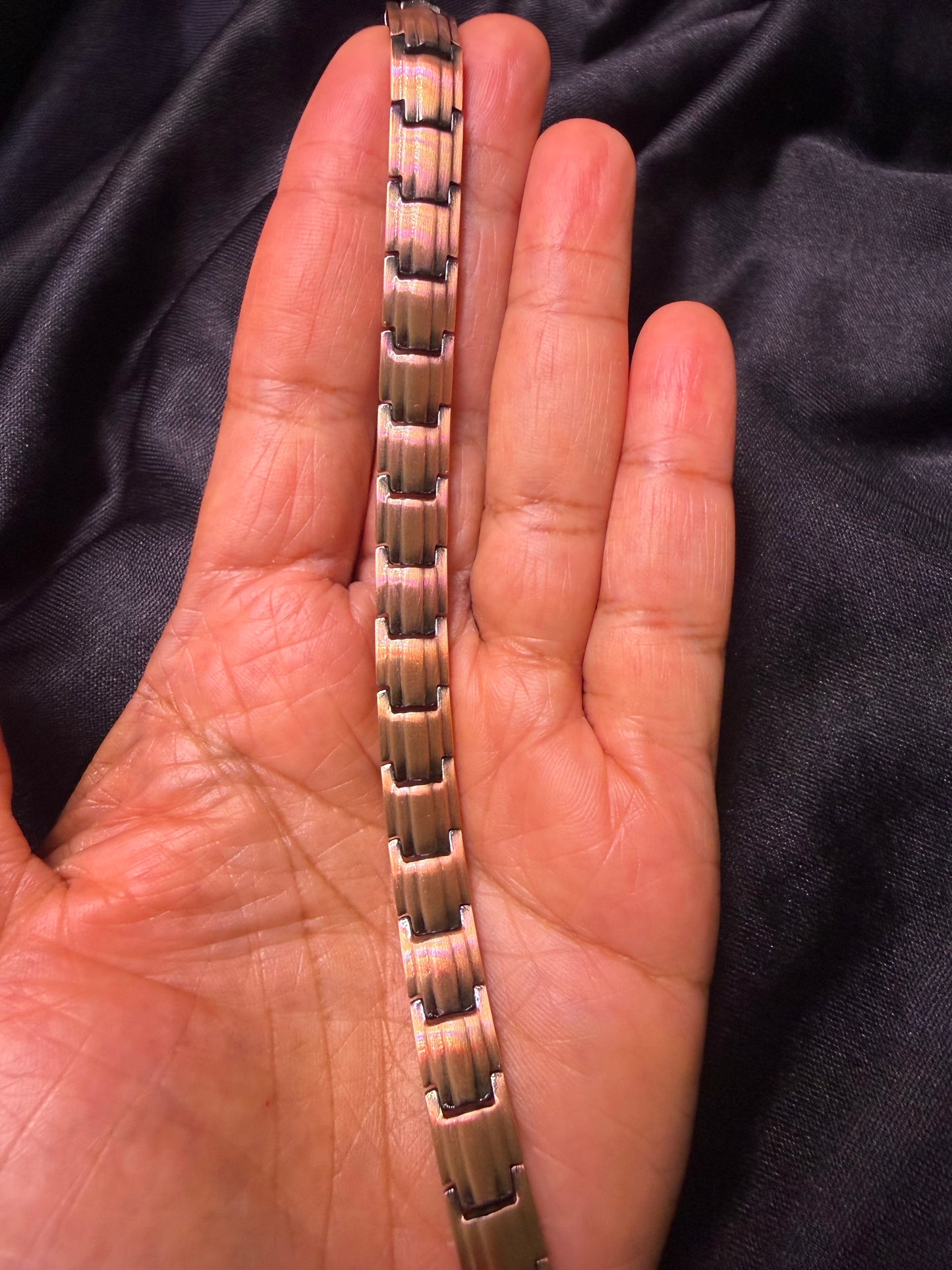 Red Copper Magnetic Bracelet & Anklet — 10 Inch