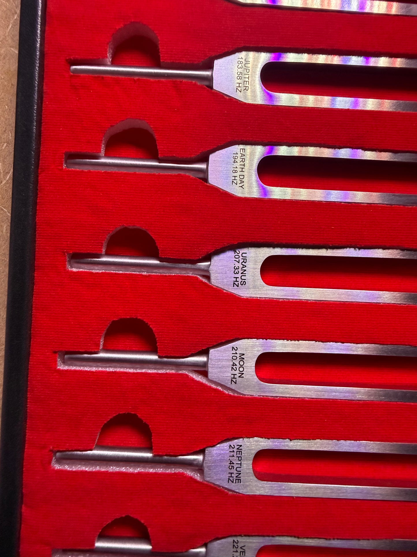 SACRED TONES™ Resonance Forks — 12-Piece Weighted Stainless Steel Planetary Set