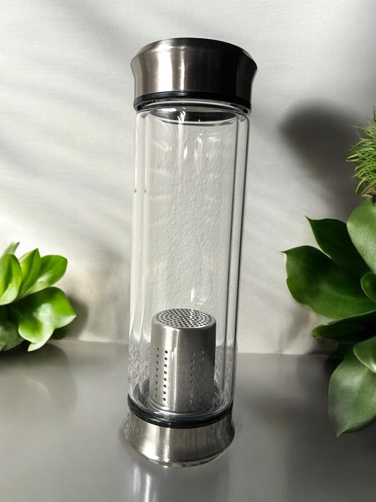 ✨ 14-Ounce Tea Infuser Bottle Tumbler w/sleeve