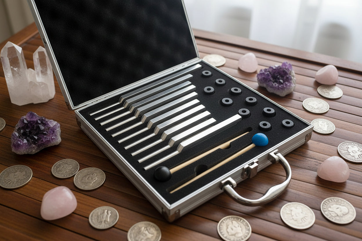 SACRED TONES | Solfeggio Tuning Fork Set (Original + Bonus Frequencies)