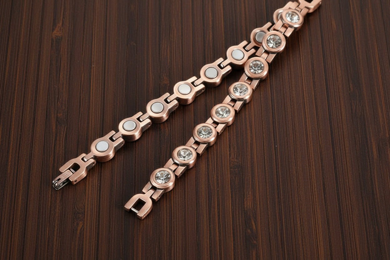Sacred Relief Copper Magnetic Bracelet