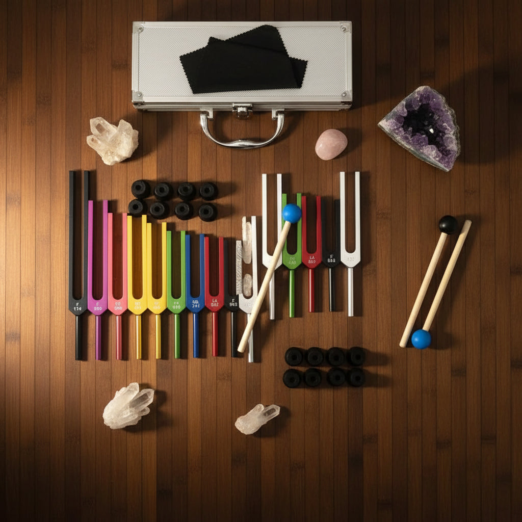 SACRED TONES | Solfeggio Tuning Fork Set (Original + Bonus Frequencies)