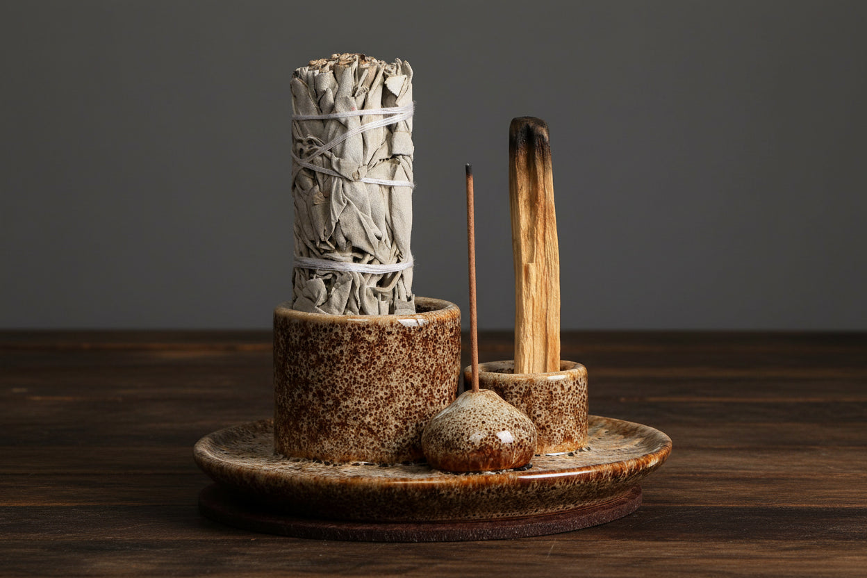 Ceramic Sage & Incense Burner