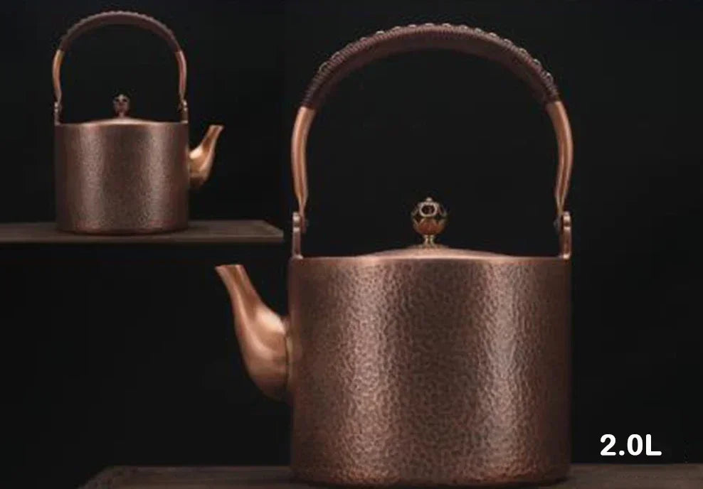 Antique Hand-Hammered Copper Kettles (varieties)