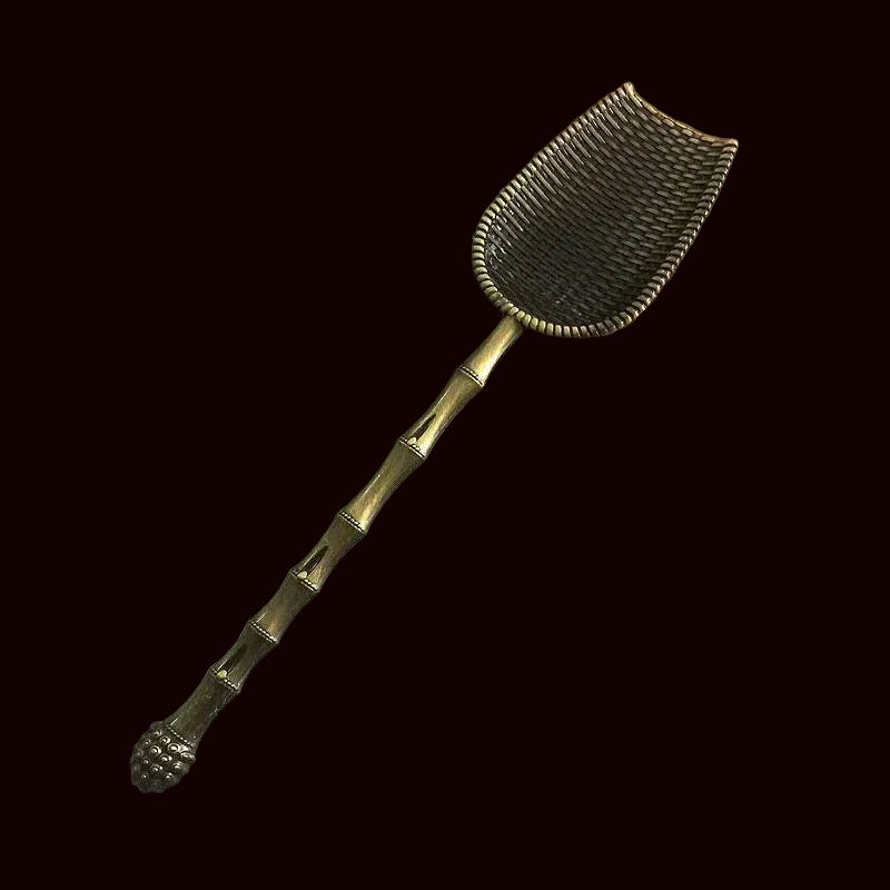 Shovel-Shaped Copper Tea Spoon — Retro Kung Fu Tea Tool