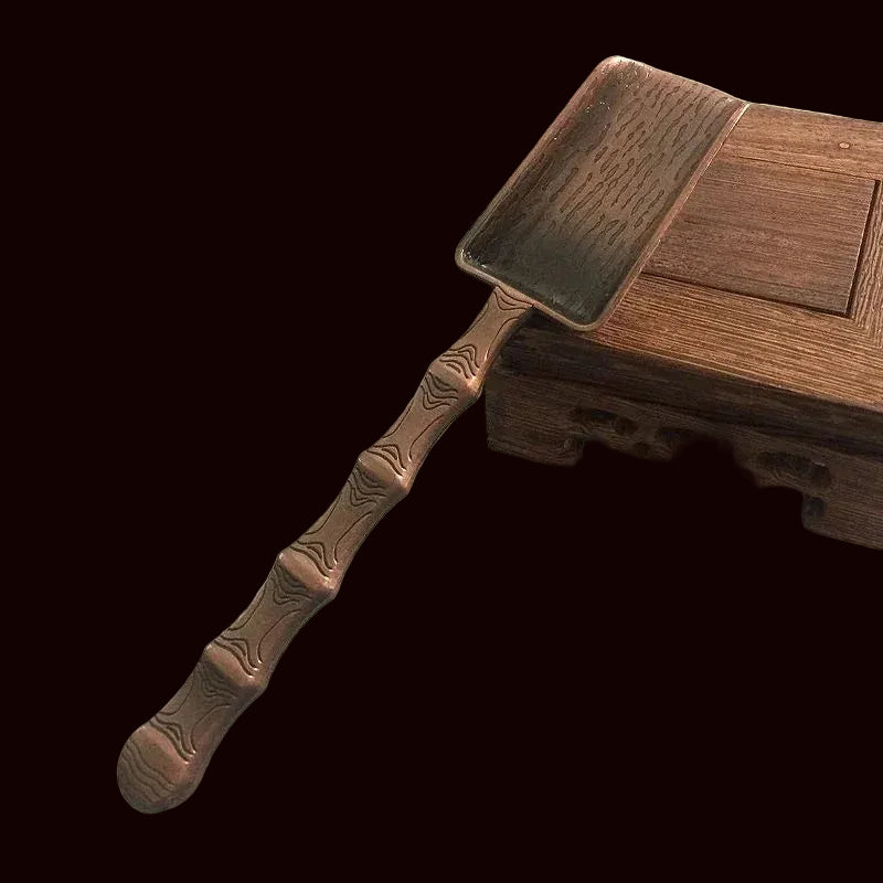 Shovel-Shaped Copper Tea Spoon — Retro Kung Fu Tea Tool
