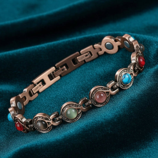 Sacred Tea Copper Stone Bracelet