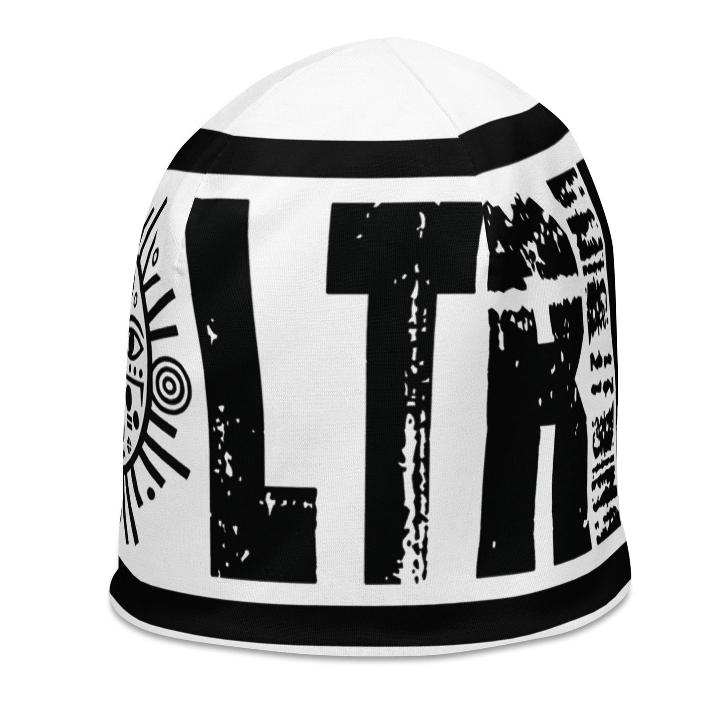 SOL-TRIBE, Beenie(large print) WHITE