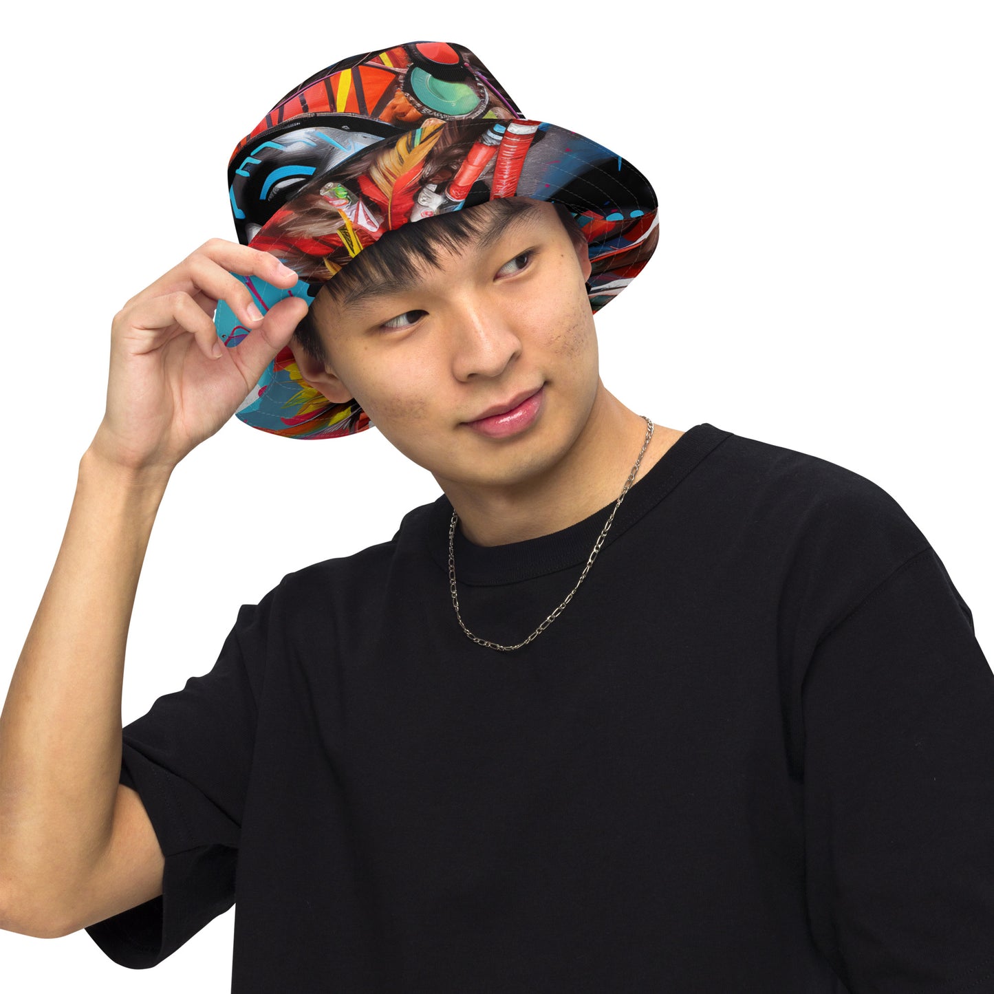 TRIBAL Reversible bucket hat