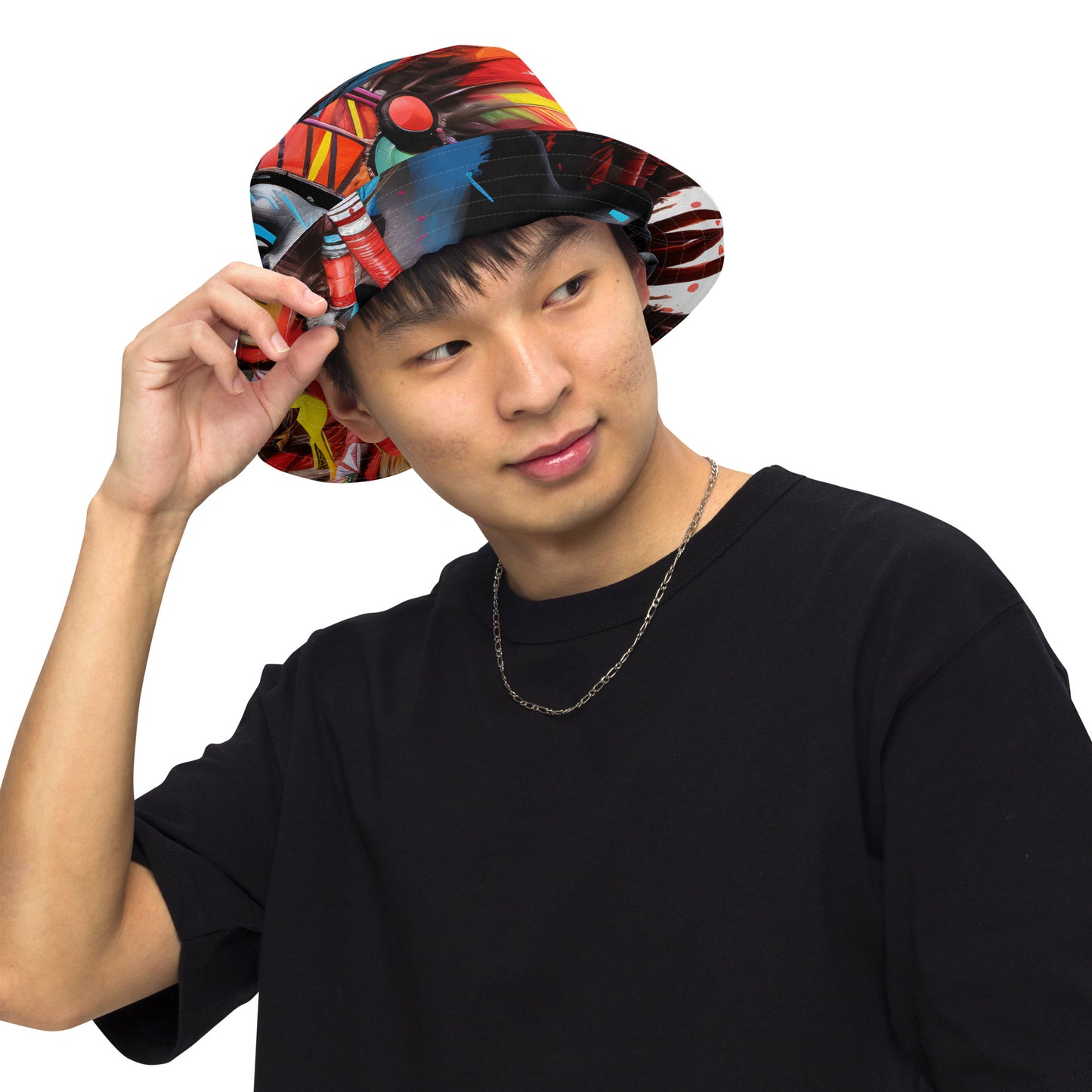 TRIBAL Reversible bucket hat