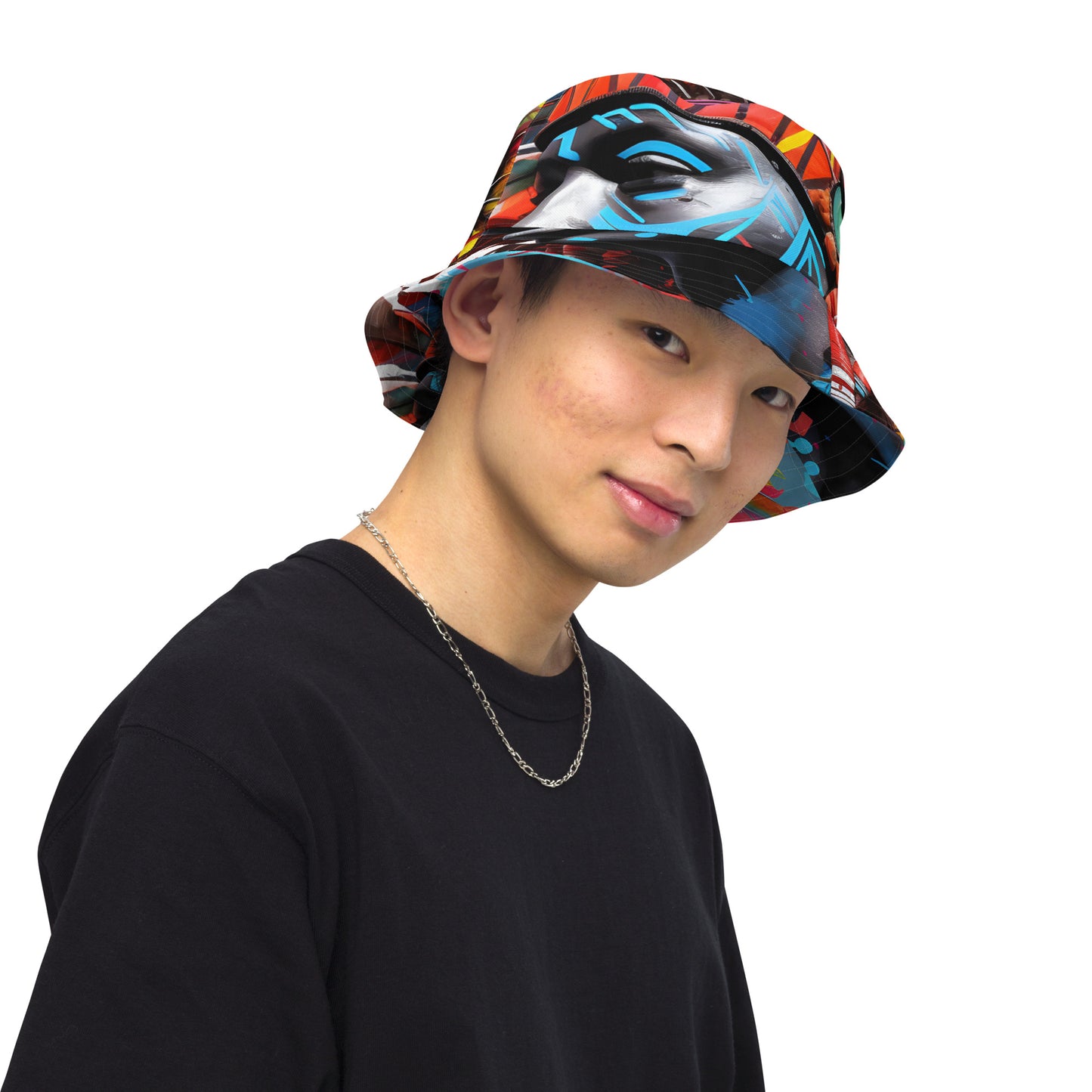 TRIBAL Reversible bucket hat