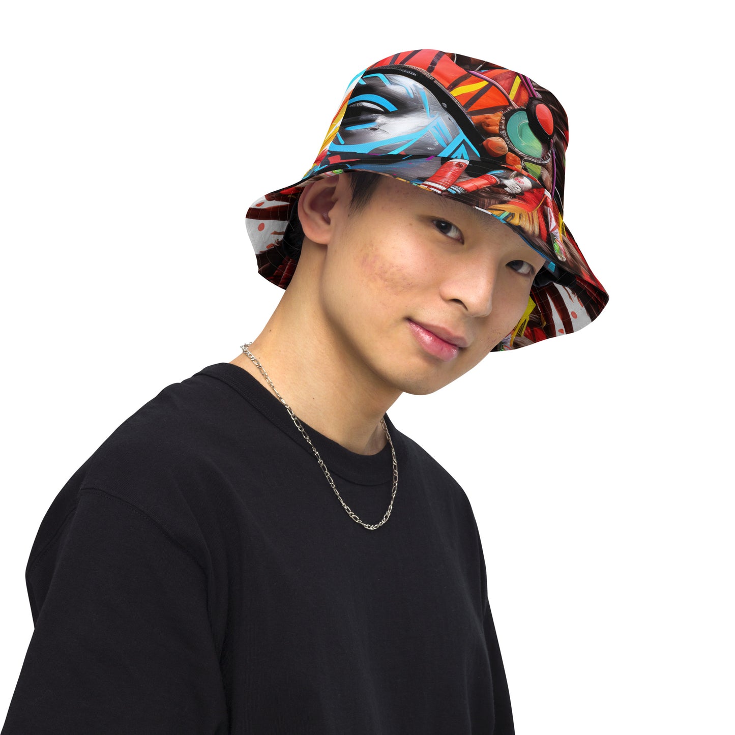 TRIBAL Reversible bucket hat