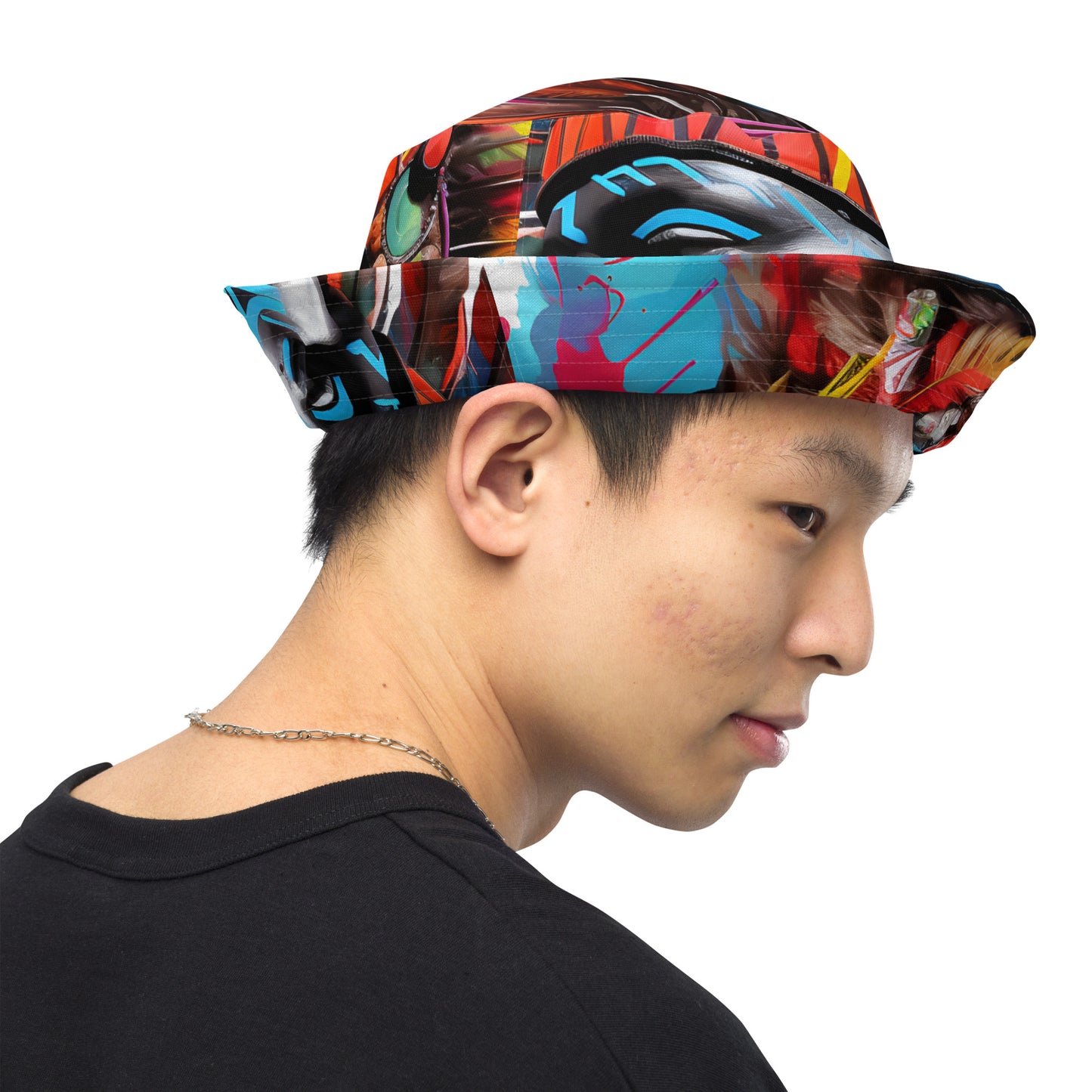 TRIBAL Reversible bucket hat