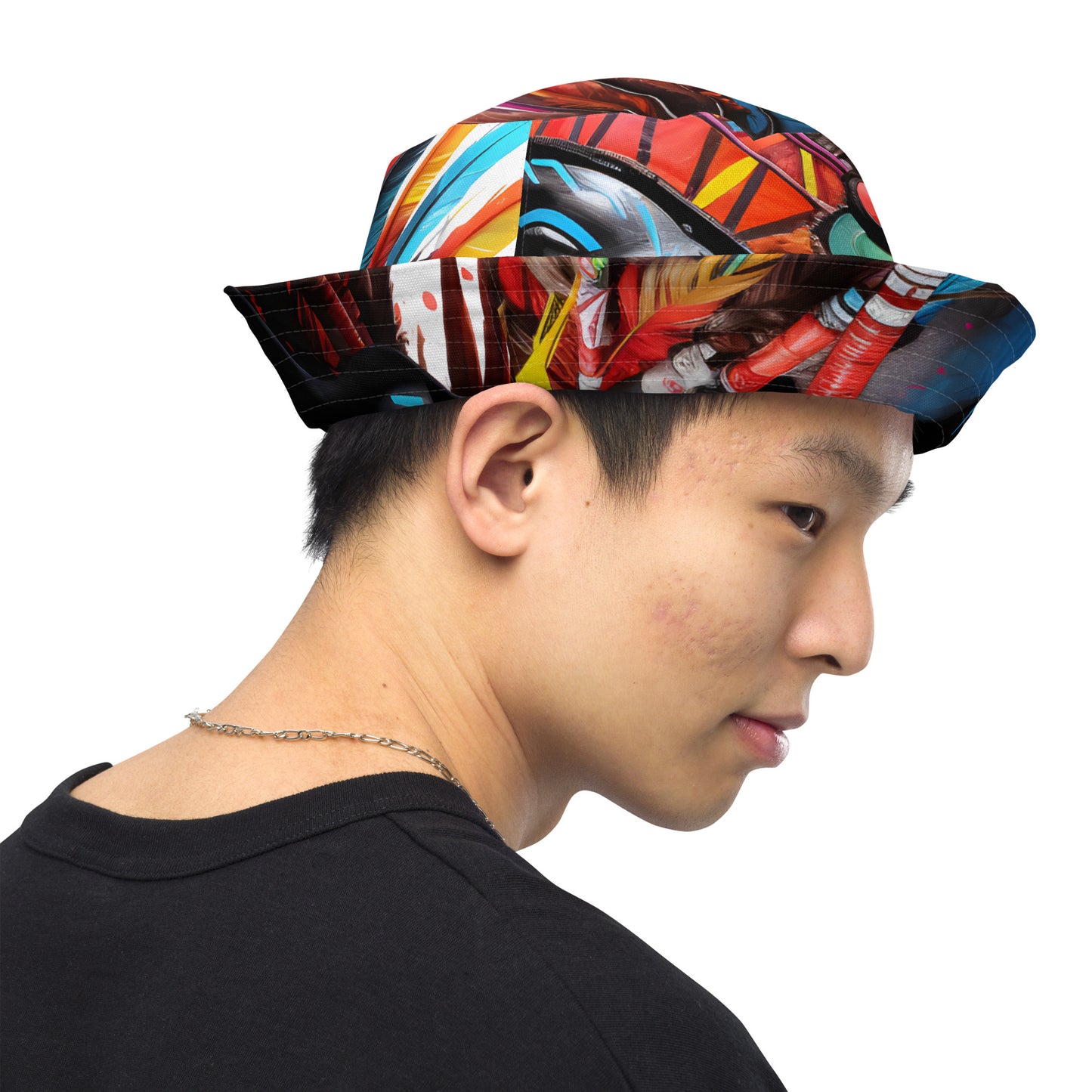 TRIBAL Reversible bucket hat