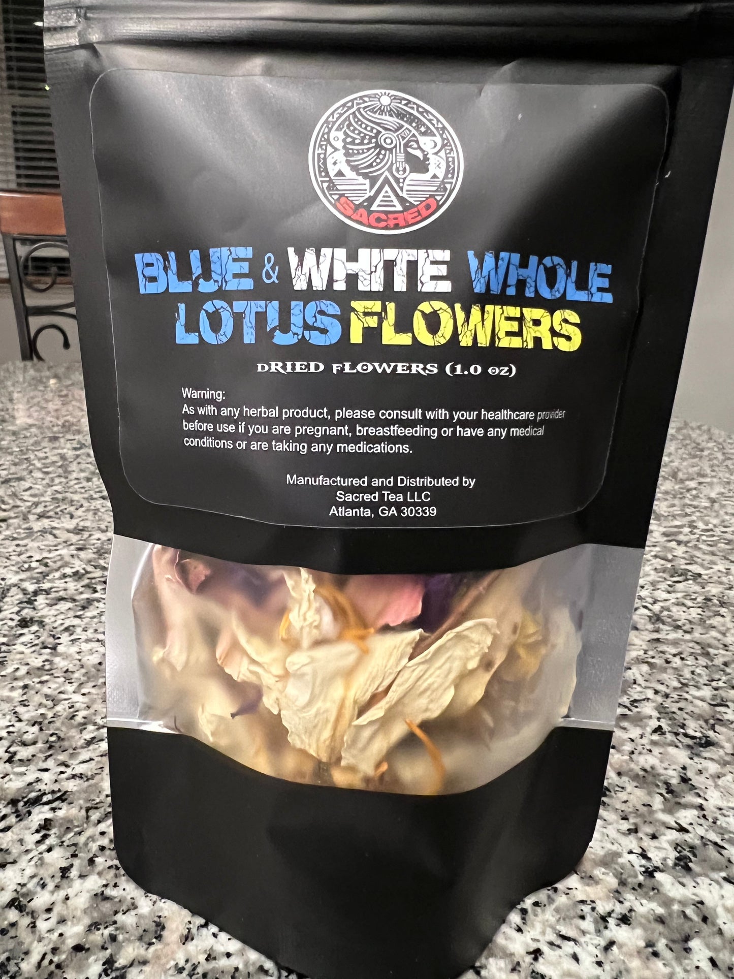 Organic Whole Dried Blue and White Lotus Flowers 🌸✨