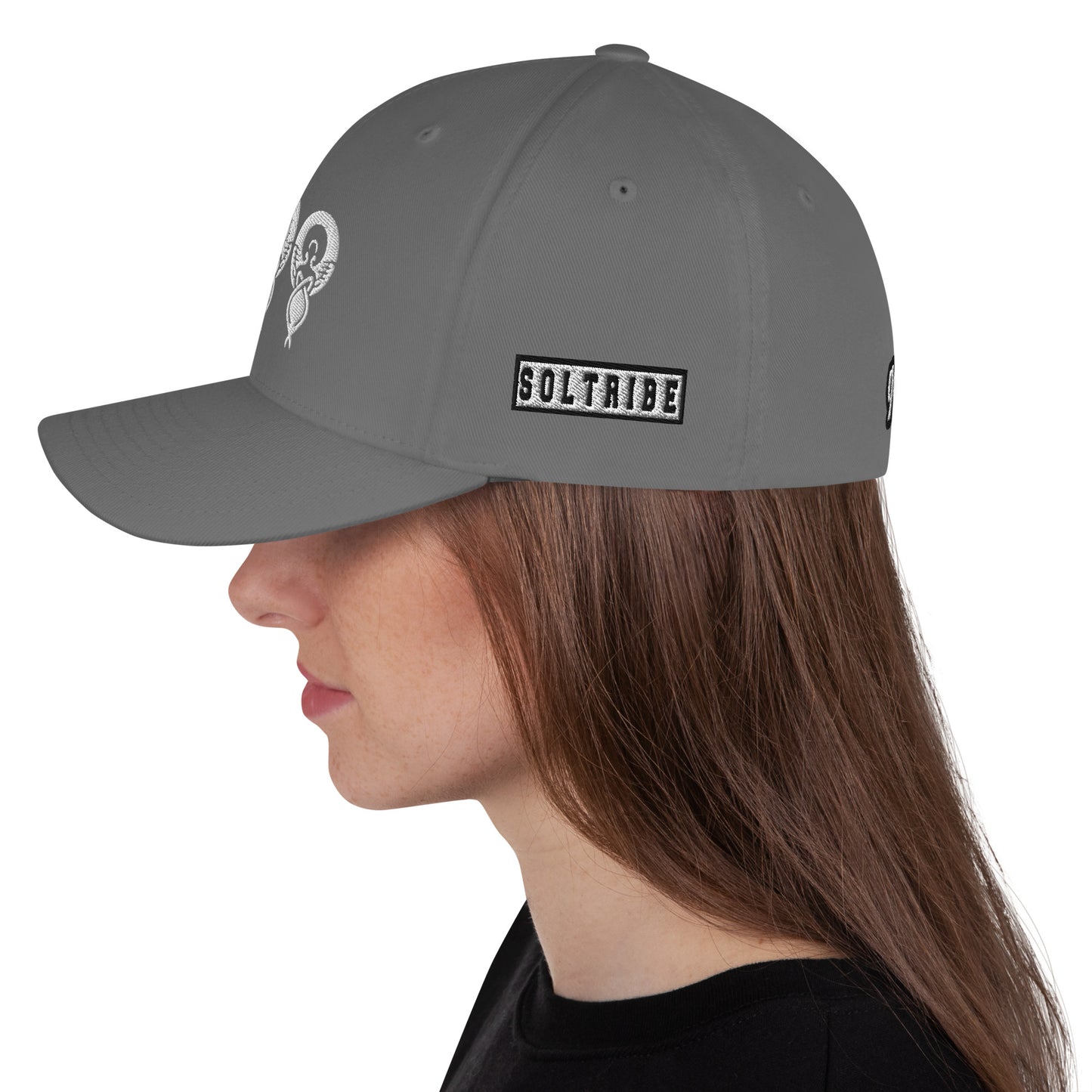 FEMI-999 BLACK WHITE LOGO Structured Twill Cap