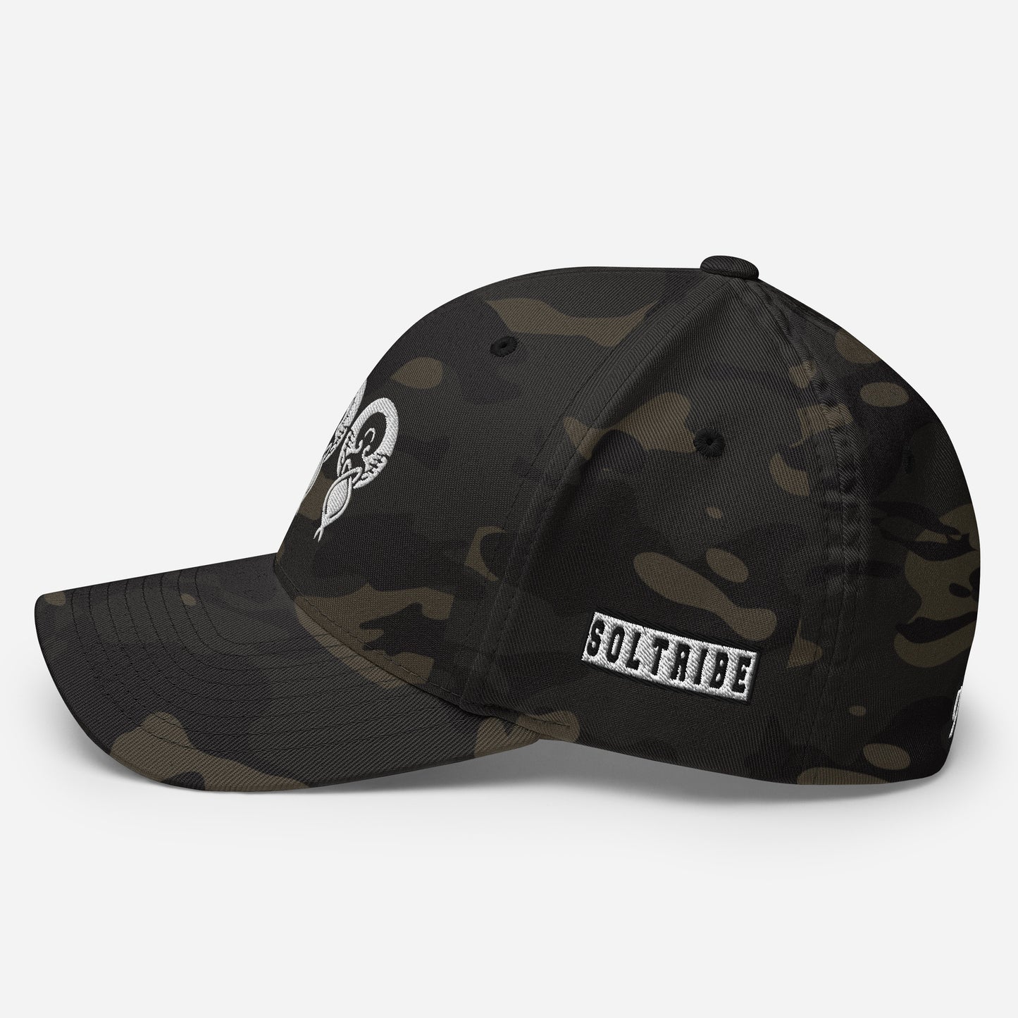 FEMI-999 BLACK WHITE LOGO Structured Twill Cap