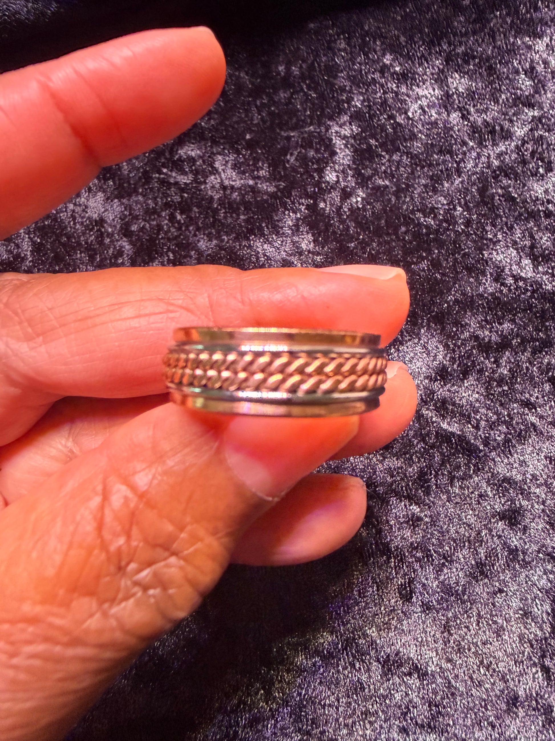 Double braid pure copper magnetic ring
