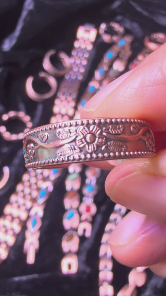 Rose Copper Magnetic Ring