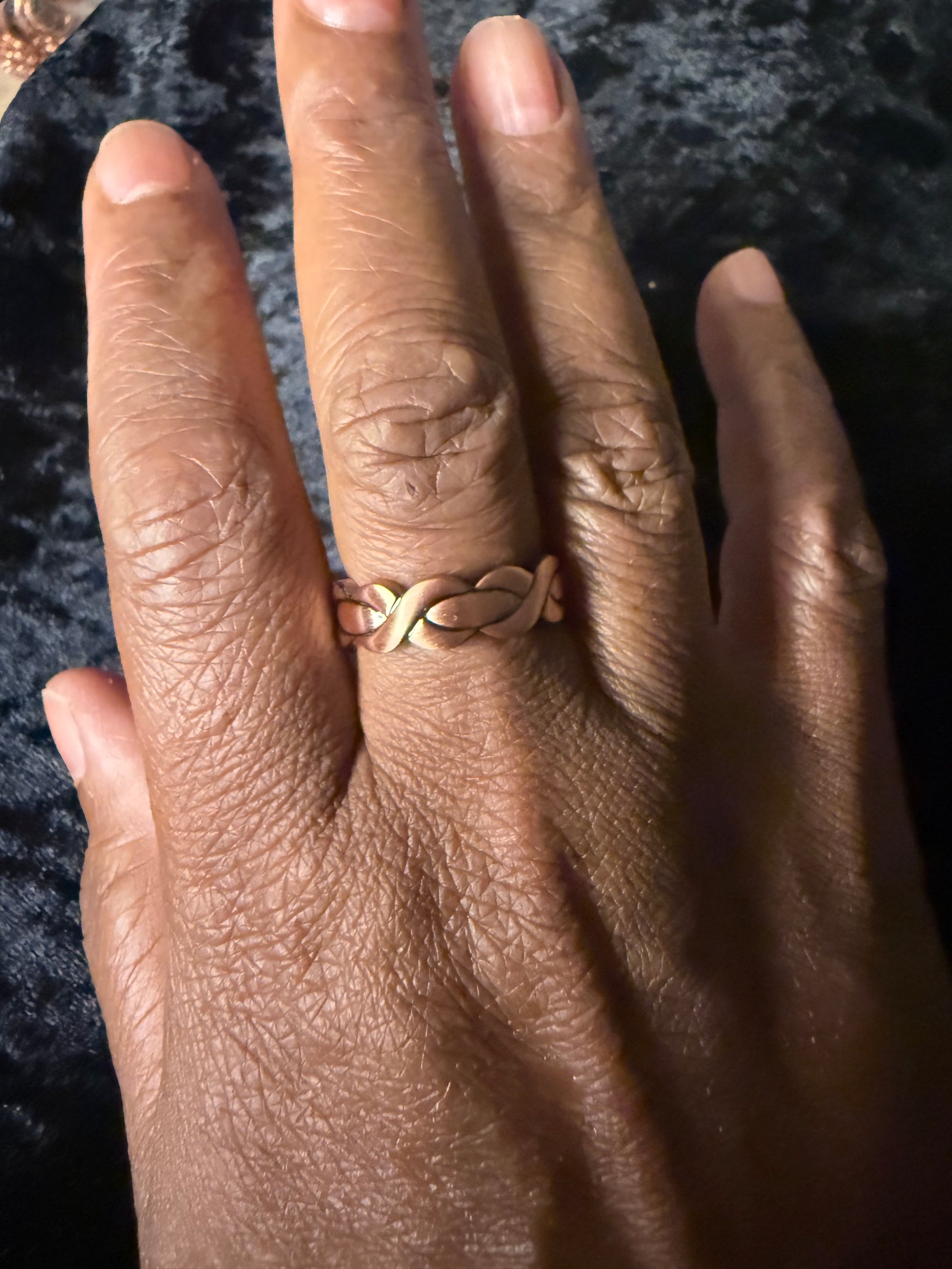 Single braid pure copper magnetic ring