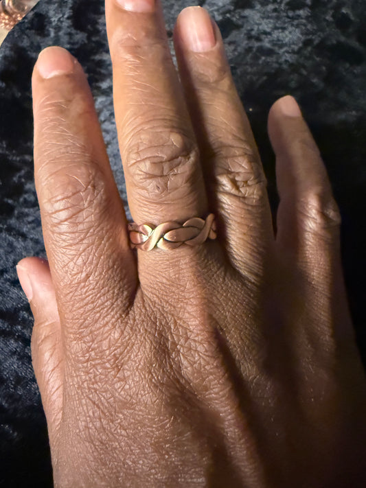 Single braid pure copper magnetic ring