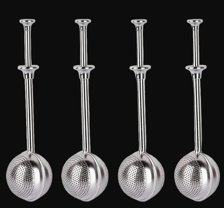 Press-on Stainless Steel Tea Infuser Strainer Ball