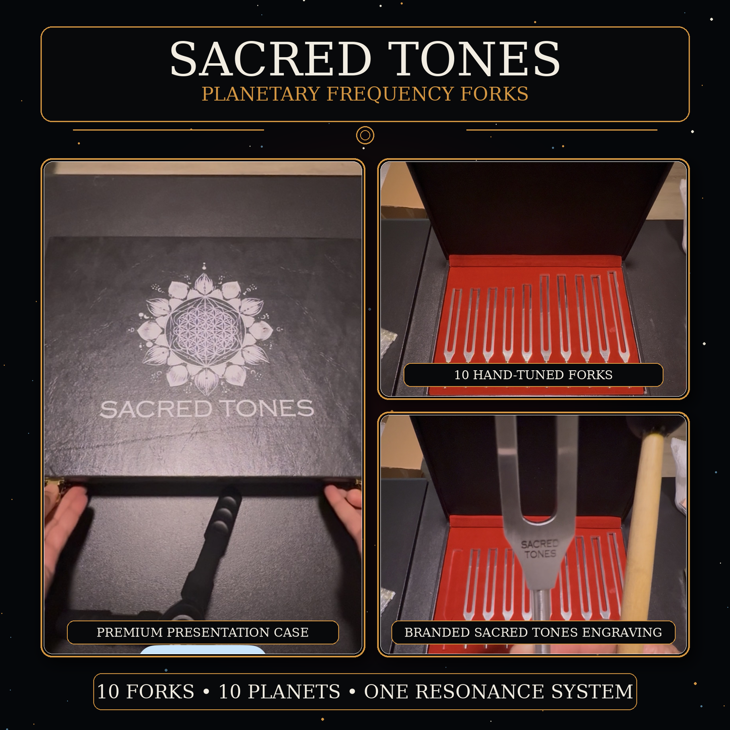 SACRED TONES PLANETARY TUNING FORKS